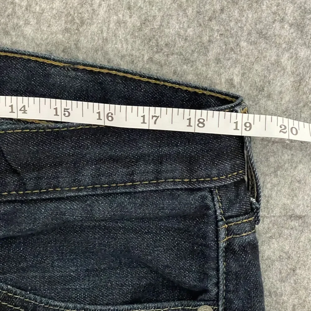 Levi Mens 514 denim straight‎ leg dark blue wash 5 pocket 38x30